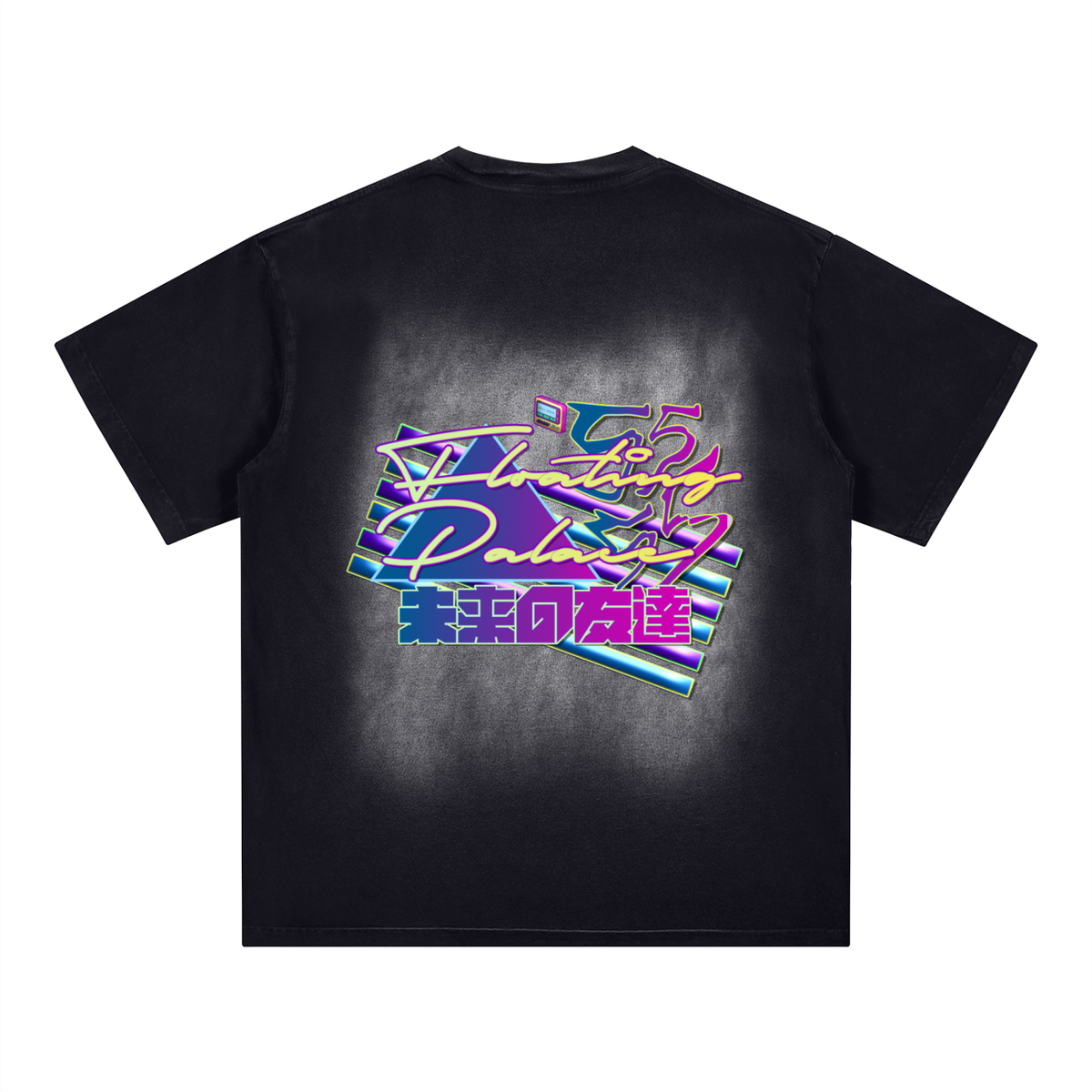 Paradise (Square Patch Monkey Washed T-Shirt)