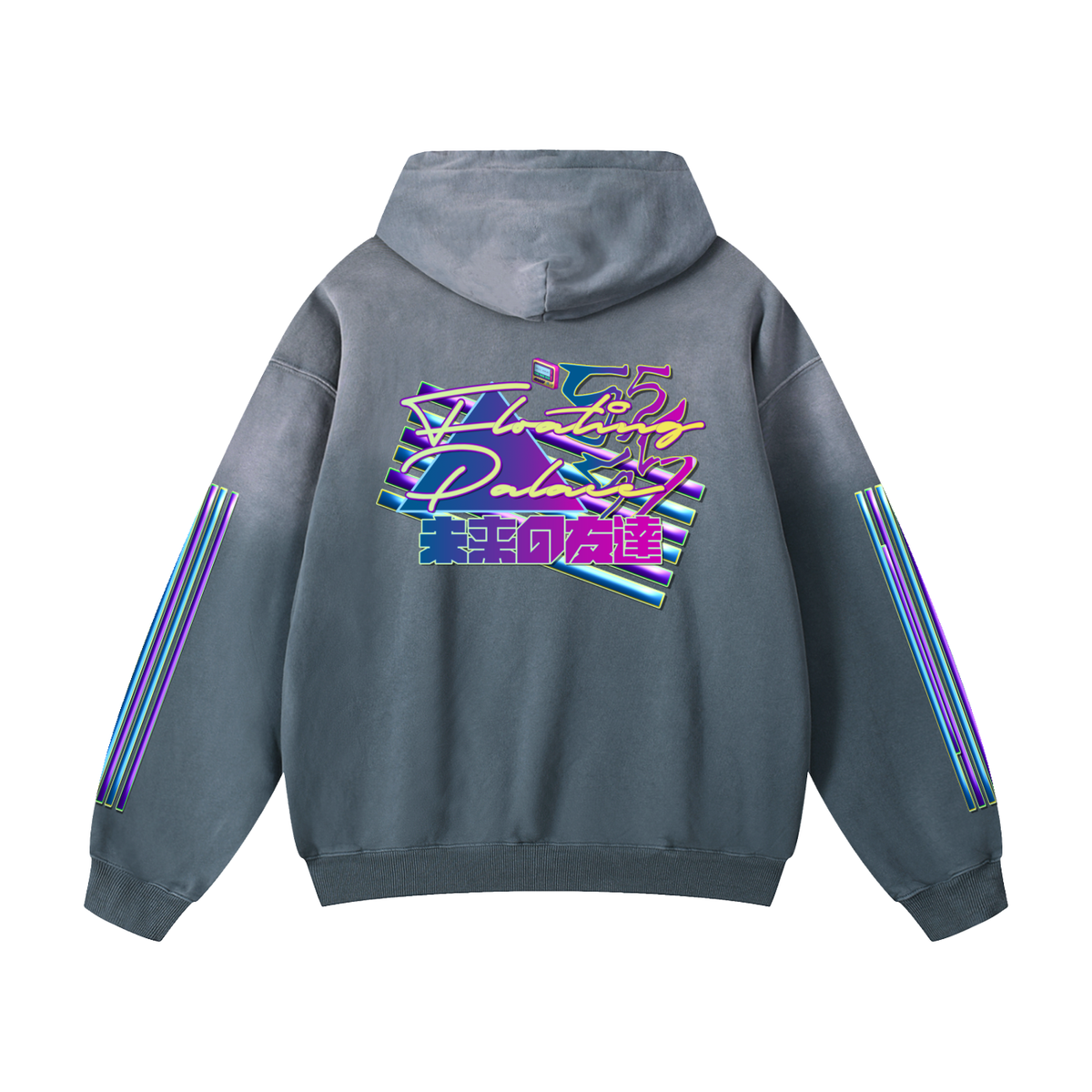 Floating Palace (Heavyweight Sunfade Oversized Hoodie)