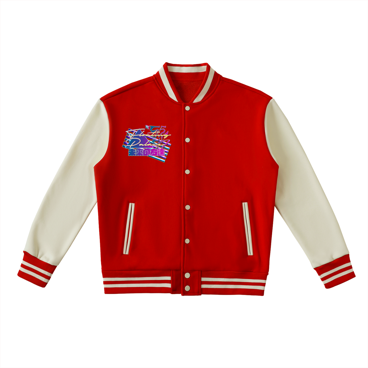 Floating Palace (Two-Tone Fleeced Varsity Jacket)