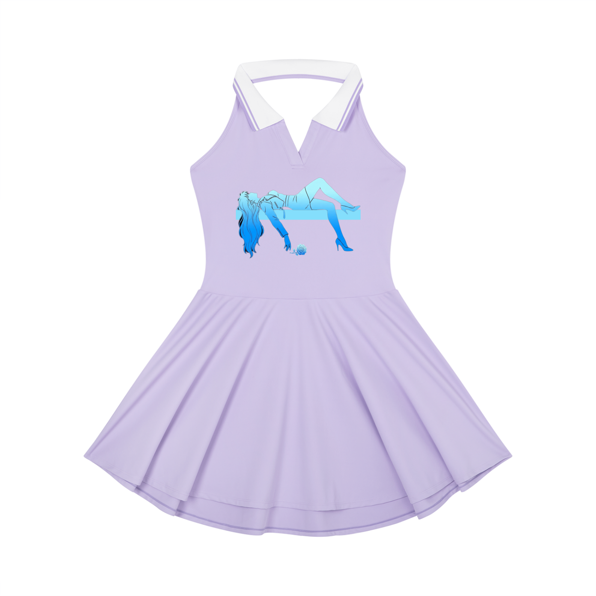 AISURU (Women's Collared Halter A-Line Tennis Dress)