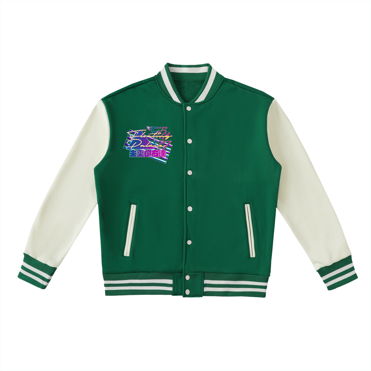 Floating Palace (Two-Tone Fleeced Varsity Jacket)
