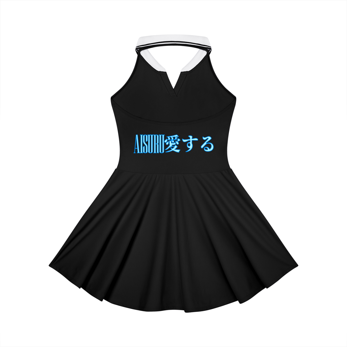 AISURU (Women's Collared Halter A-Line Tennis Dress)