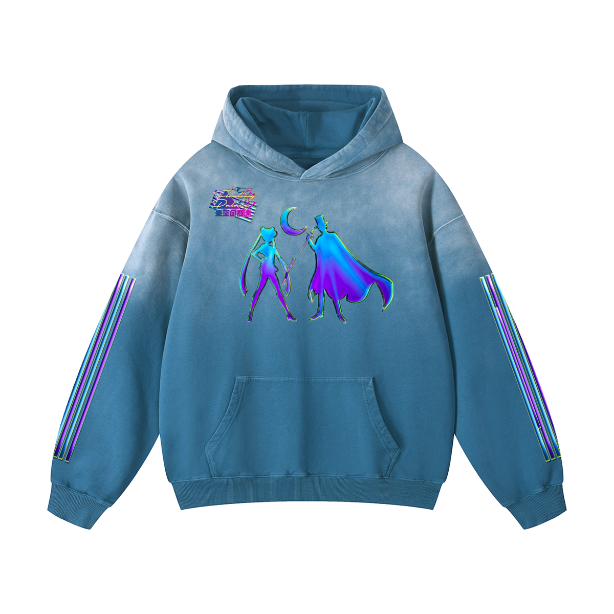 Floating Palace (Heavyweight Sunfade Oversized Hoodie)
