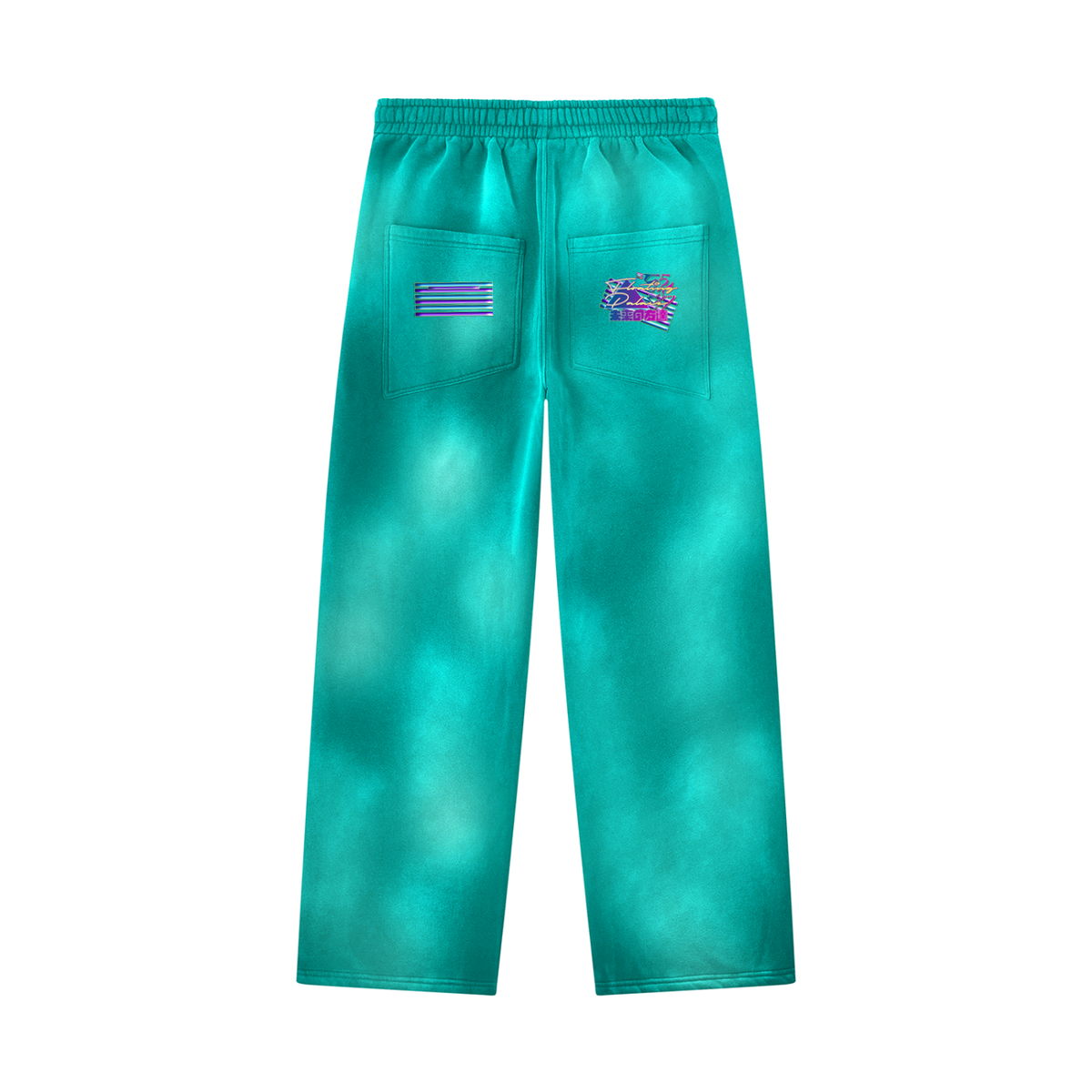 Paradise (Unisex Sunfade Wide Leg Fleece Sweatpants)