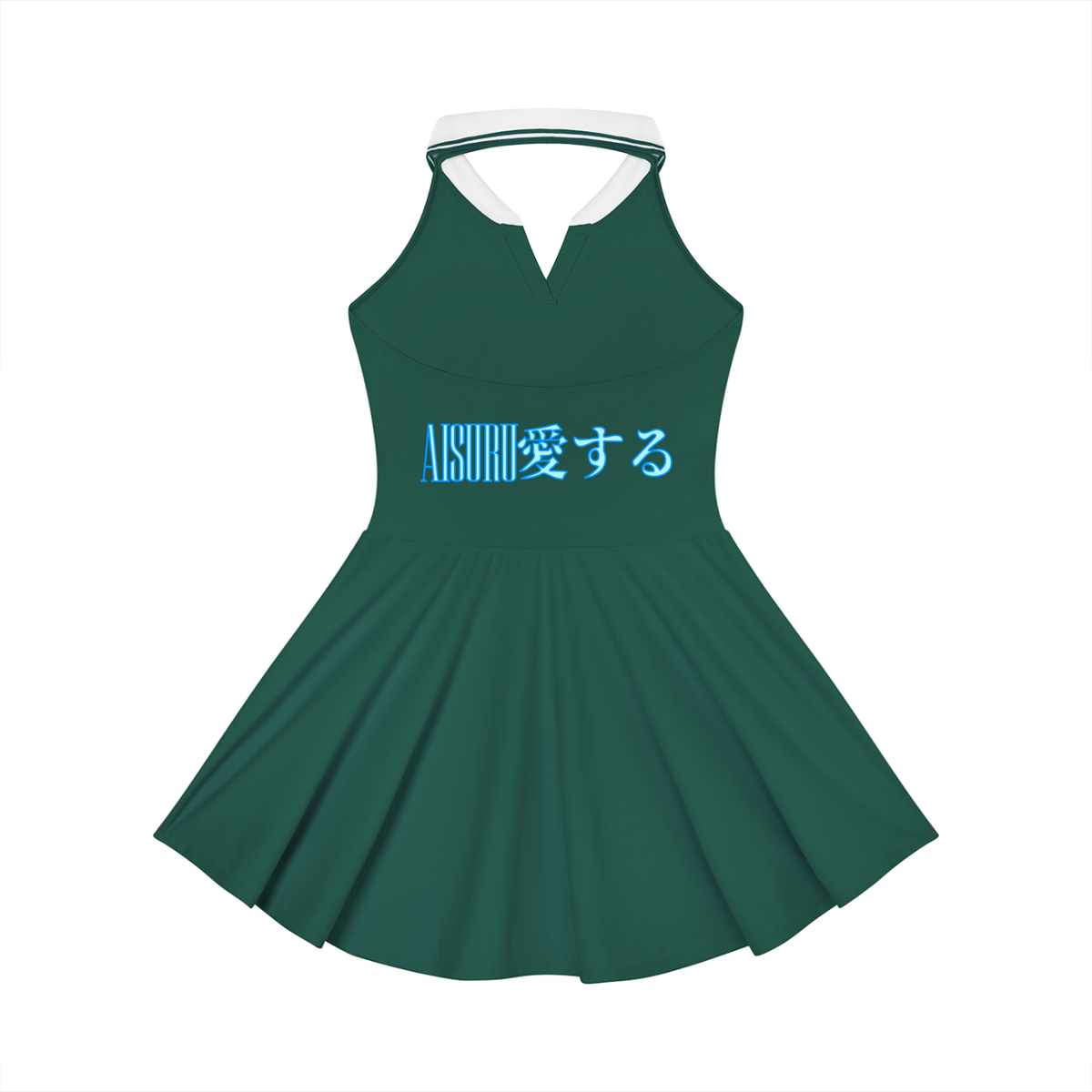 AISURU (Women's Collared Halter A-Line Tennis Dress)