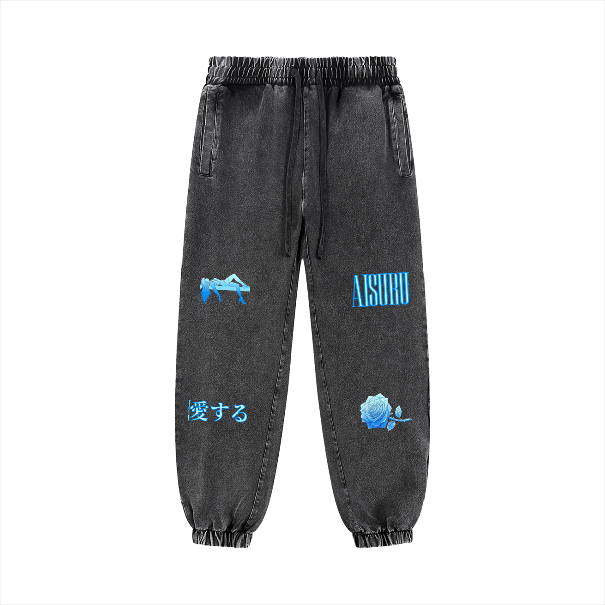 AISURU (Snow Wash Jogged Sweatpants)