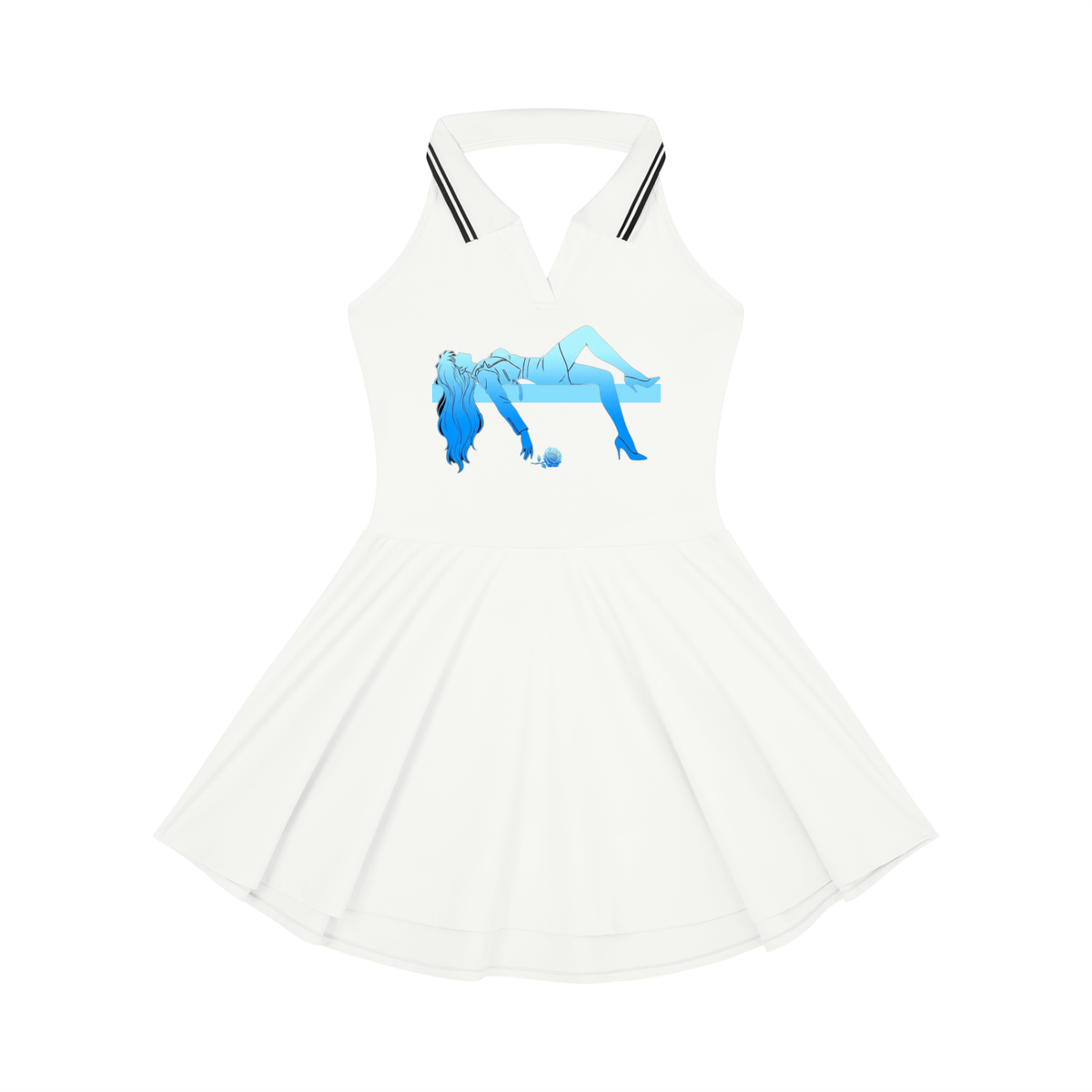 AISURU (Women's Collared Halter A-Line Tennis Dress)
