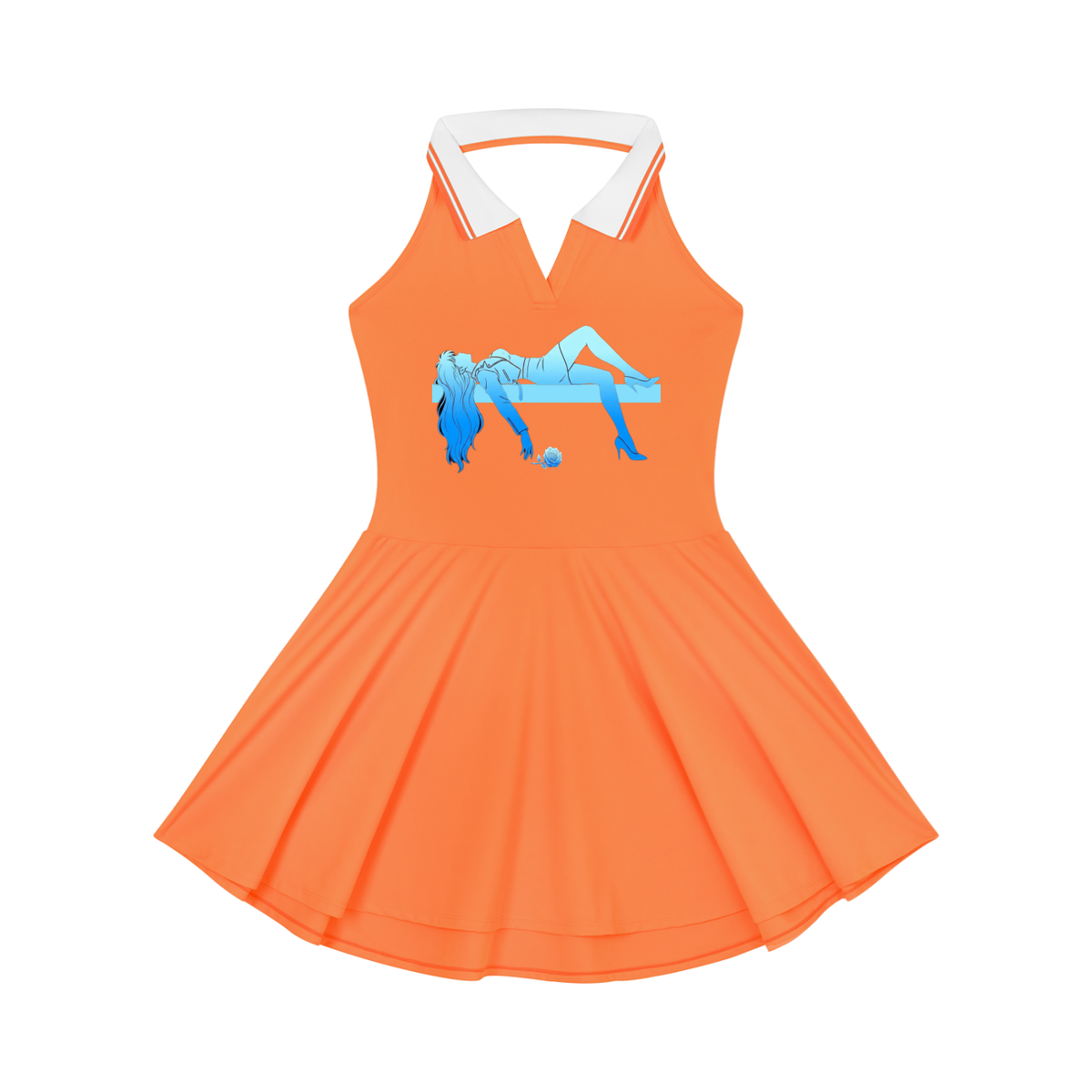 AISURU (Women's Collared Halter A-Line Tennis Dress)