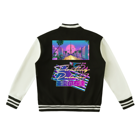 Floating Palace (Two-Tone Fleeced Varsity Jacket)
