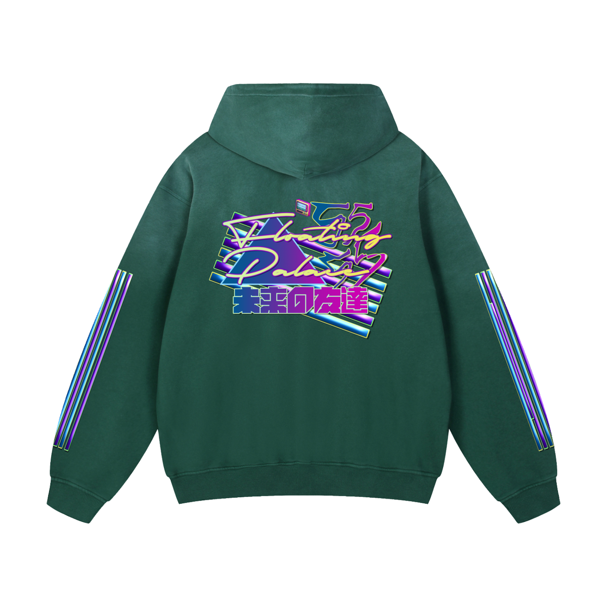 Floating Palace (Heavyweight Sunfade Oversized Hoodie)